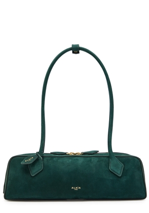 Alaïa Le Teckle Medium Grained Nubuck Shoulder bag - Dark Green - One Size