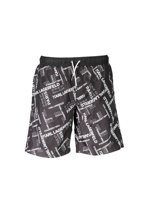 Karl Lagerfeld Black Polyester Swimwear - S