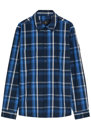 Belstaff Fleet Checked Cotton-poplin Shirt - Navy - XL