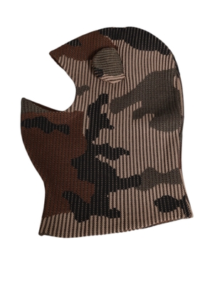 Dolce & Gabbana Multicolor Camouflage Balaclava Mask Men Cap One Size Hat