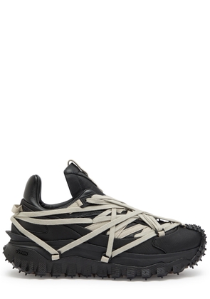 Rick Owens Trailgrip Megalace Leather Sneakers - Black - 41 (IT41 / UK7)