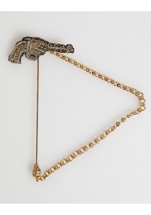 Lapel Pin Brass Copper Revolver Men Accessories Brooch