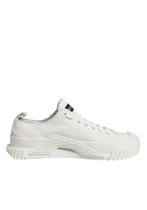 White Logo Graffiti Low Top Sneakers Shoes - EU44.5/US11.5