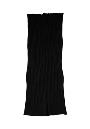 Black Cashmere Knitted Neck Warmer Foulard Scarf