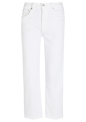 Citizens OF Humanity Palma Cropped Straight-leg Stretch-denim Jeans - White - 31 (W31 / UK14 / L)