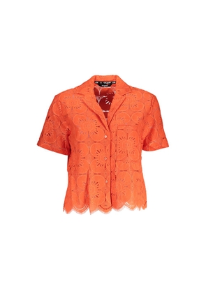 Desigual Orange Cotton Shirt - S