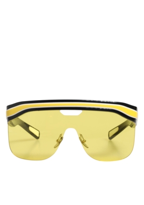 Dolce & Gabbana DG6162 Shield Black Yellow White Polyamide Sunglasses