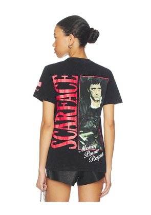 REASON Scarface Washed Tee in Black. Size L. Also in M, S, XL/1X.