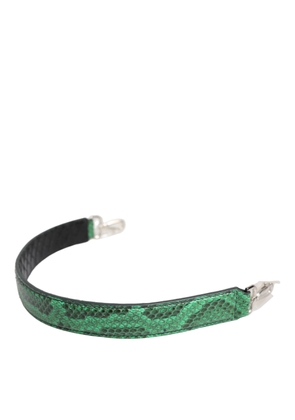 Black Green Exotic Leather Bag Shoulder Strap