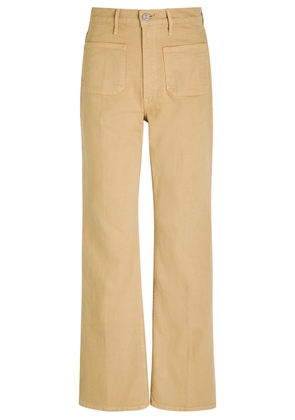 Mother Patch Pocket Brooke Wide-leg Stretch-denim Jeans - Beige - 26 (W26 / UK8 / S)