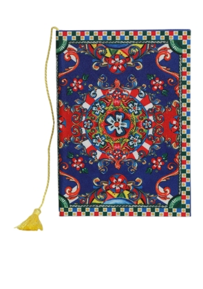 Multicolor Polyester Carretto Siciliano Print Notebook