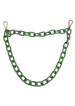Green Plexy Acrylic Chunky Gold Hardware Wallet Chain