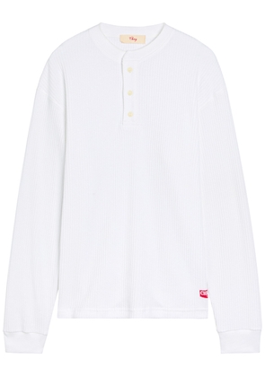 Cherry Los Angeles Chevron Classic Waffle Henley T-shirt - White - M