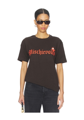 The Forecast Agency Kewpie Naughty Tee in Black. Size L. Also in M, S, XL/1X, XS.