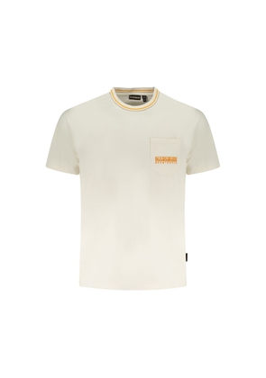 White Cotton T-Shirt - S