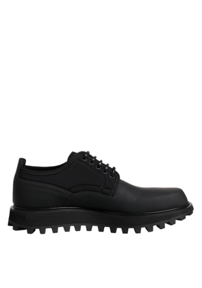 Black Leather Lace Up Trekking Dress Shoes - EU42/US9