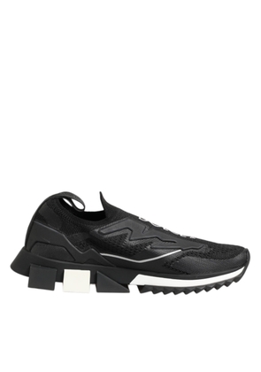 Dolce & Gabbana Black SORRENTO Sport Stretch Sneakers Shoes - EU37.5/US7