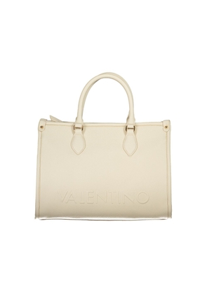 Beige Polyethylene Handbag