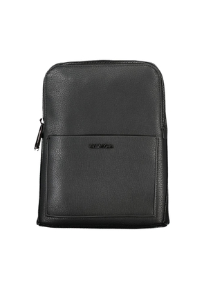 Black Polyester Shoulder Bag