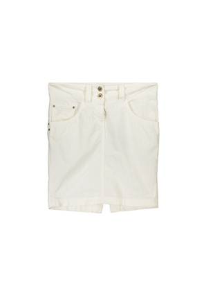 White Cotton Skirt - 38