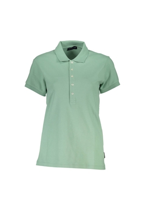 Green Cotton Polo Shirt - XS