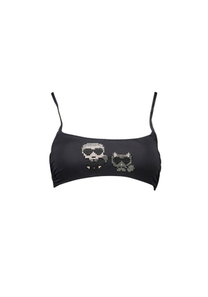 Karl Lagerfeld Black Elastane Swimwear - XS