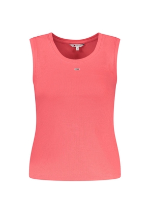 Tommy Hilfiger Pink Cotton Tank Top - XS