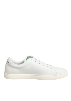 White Leather Rose Embroidery Low-Top  Shoes - EU35.5/US5