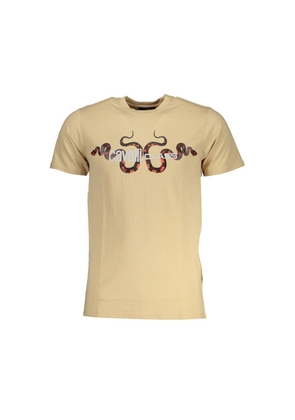 Beige Cotton T-Shirt - L
