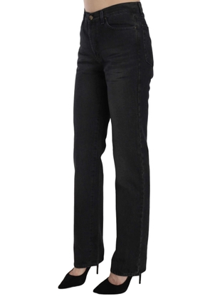 Just Cavalli Washed High Waist Straight Denim Pants Jeans - W30