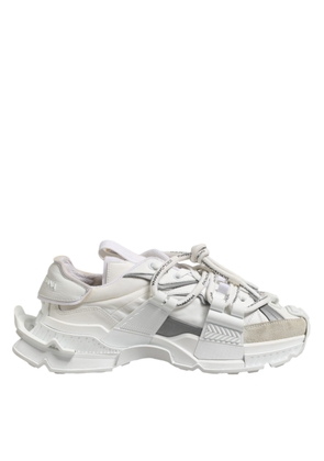 White Gray Low Top Space Sneakers Shoes - EU40.5/US7.5