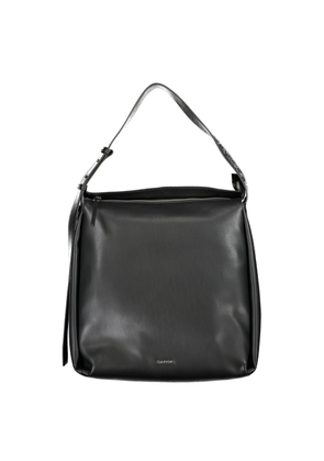 Black Polyester Handbag