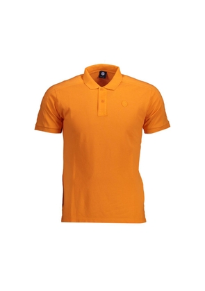 Orange Cotton Polo Shirt - M