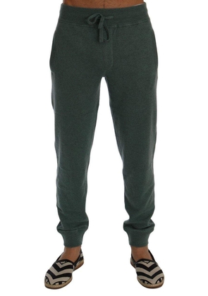 Dolce & Gabbana  Green Cashmere Training Pants - S