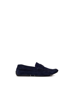 Blue Leather Moccassin - 8.5