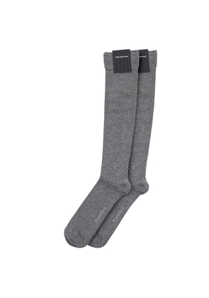 ZEGNA Gray Cotton Sock - 45-46
