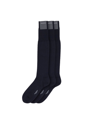 ZEGNA Navy Blue Wool Sock - 40-41