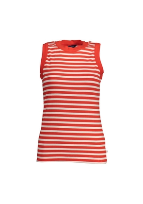 Gant Red Cotton Tank Top - XS