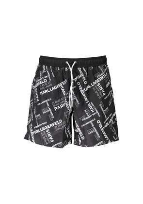 Karl Lagerfeld Black Polyester Swimwear - S