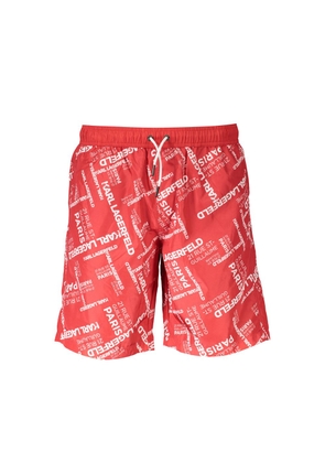 Karl Lagerfeld Red Polyester Swimwear - S