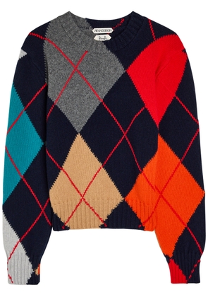 JW Anderson Pringle Crew-neck Argle Wool Jumper - Multicoloured 1 - S (UK8-10 / S)