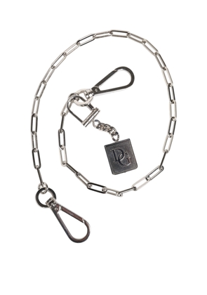 Dolce & Gabbana Silver Tone Metal Chain DG Charm Belt Keychain