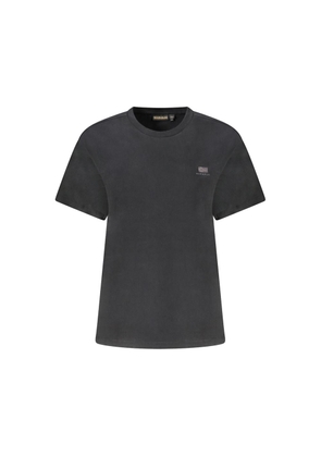 Napapijri Black Cotton T-Shirt - 2XS