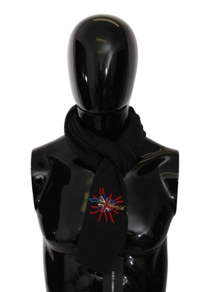 Dolce & Gabbana  Gray #DGLovesLondon Wrap Shawl Wool Scarf