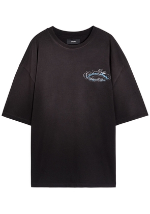 Amiri Crystal Script Printed Cotton T-shirt - Black - S