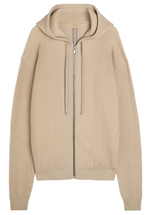 Rick Owens Hooded Wool Jumper - Sand - M