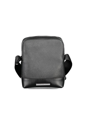 Black Polyester Shoulder Bag