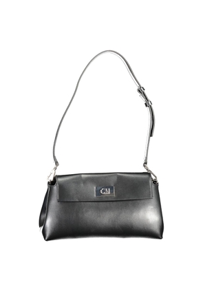 Black Polyester Handbag