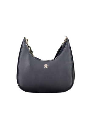 Blue Polyester Handbag