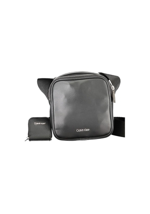 Black Polyester Shoulder Bag